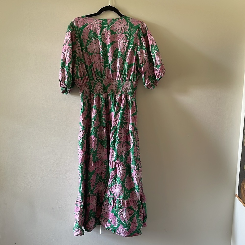 Meadow Rhodes Tropical print Maxi Dress SZ XL - Picture 4 of 5
